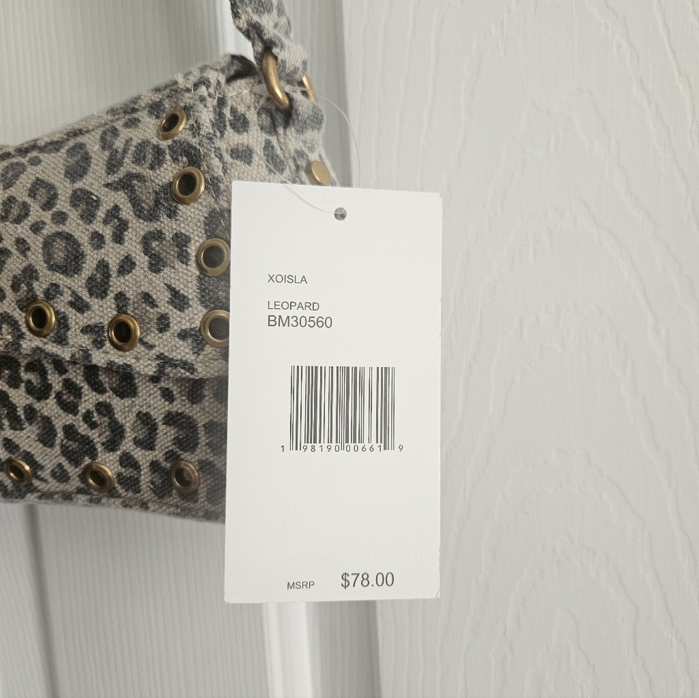 NWT Betsey Johnson XO- Isla Leopard Print Shoulder Bag - Picture 5 of 9